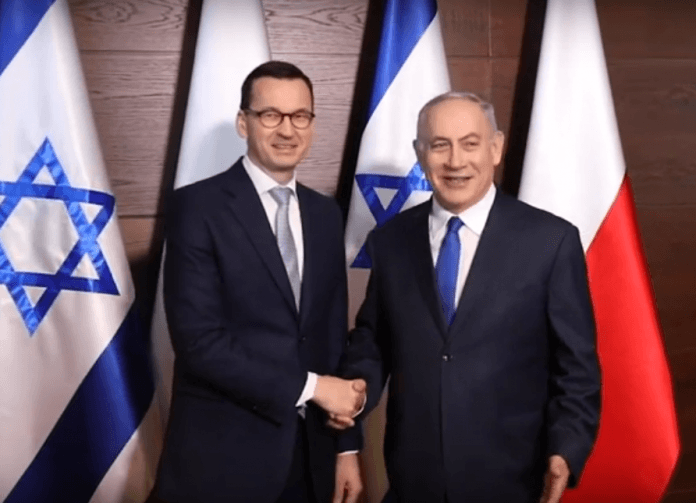 Premier Mateusz Morawiecki i benjamin Netanyahu , żródło kancelaria premiera