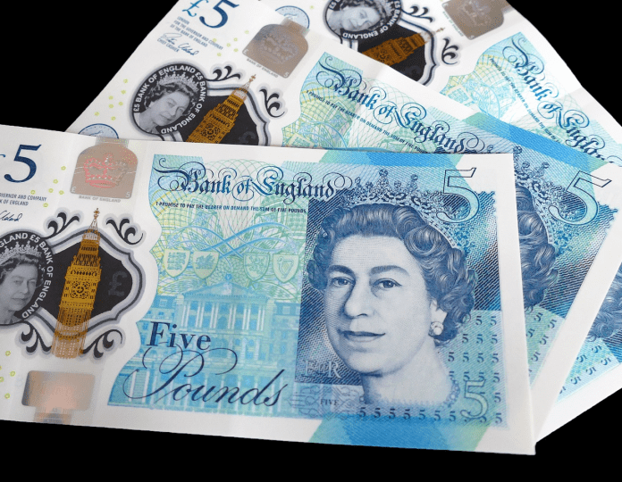 banknoty 5 funtów